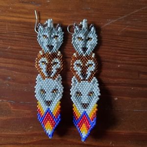 Wolf Earrings